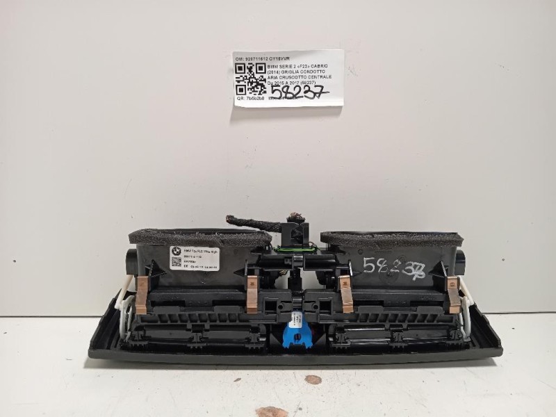 Griglia Condotto ARIA Cruscotto Centrale 920711612 Bmw Serie 2 F23 Cabrio 2014