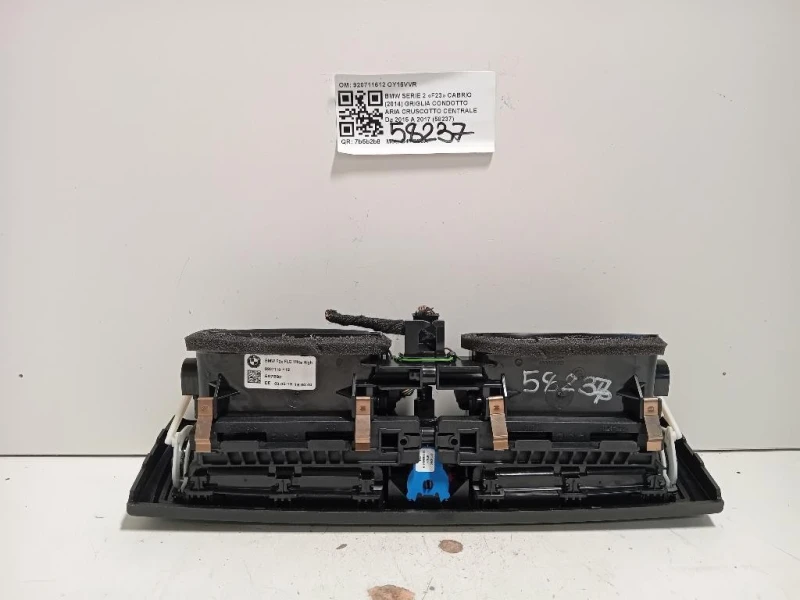 Griglia Condotto ARIA Cruscotto Centrale 920711612 Bmw Serie 2 F23 Cabrio 2014