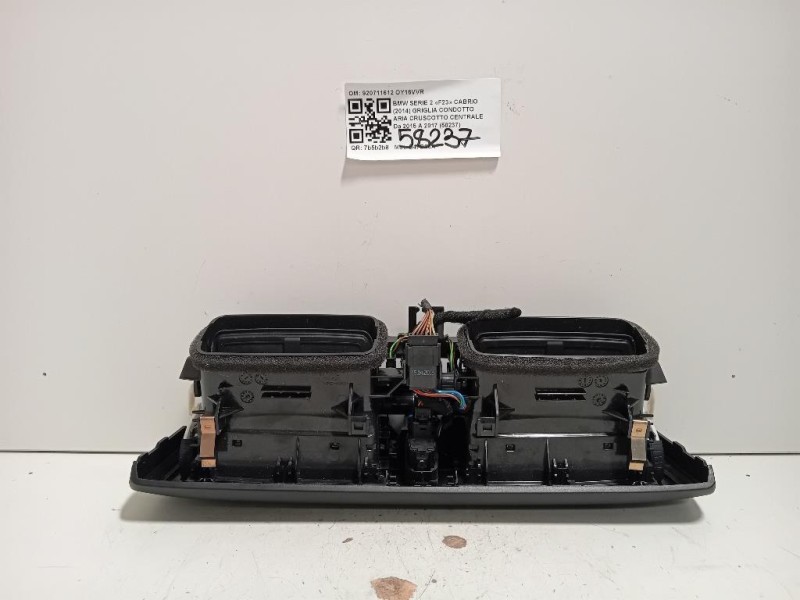 Griglia Condotto ARIA Cruscotto Centrale 920711612 Bmw Serie 2 F23 Cabrio 2014