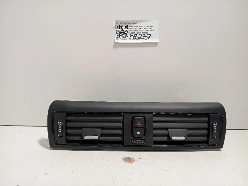 Griglia Condotto ARIA Cruscotto Centrale 920711612 Bmw Serie 2 F23 Cabrio 2014