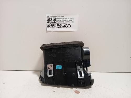 Griglia Condotto ARIA Cruscotto Centrale DX 687504EA0B Nissan Qashqai II 2017
