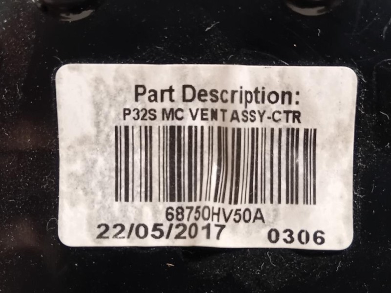 Griglia Condotto ARIA Cruscotto Centrale DX 687504EA0B Nissan Qashqai II 2017