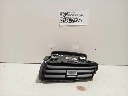 Griglia Condotto ARIA Cruscotto Centrale DX 687504EA0B Nissan Qashqai II 2017