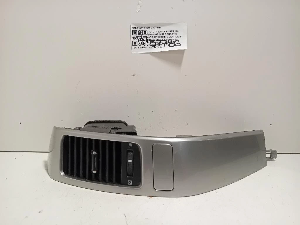 Griglia Condotto ARIA Cruscotto Centrale DX 55011-60010 Toyota Landcruiser 120 2003