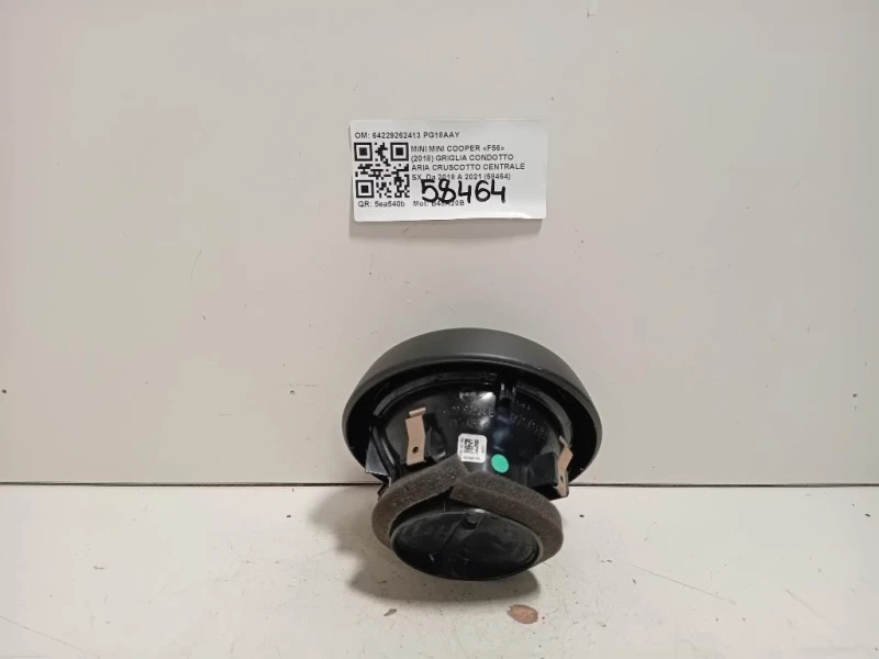 Griglia Condotto ARIA Cruscotto Centrale SX 64229262413 Mini MINI Cooper F56 2018