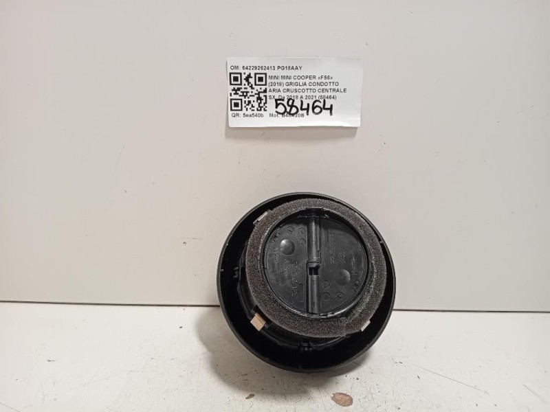 Griglia Condotto ARIA Cruscotto Centrale SX 64229262413 Mini MINI Cooper F56 2018