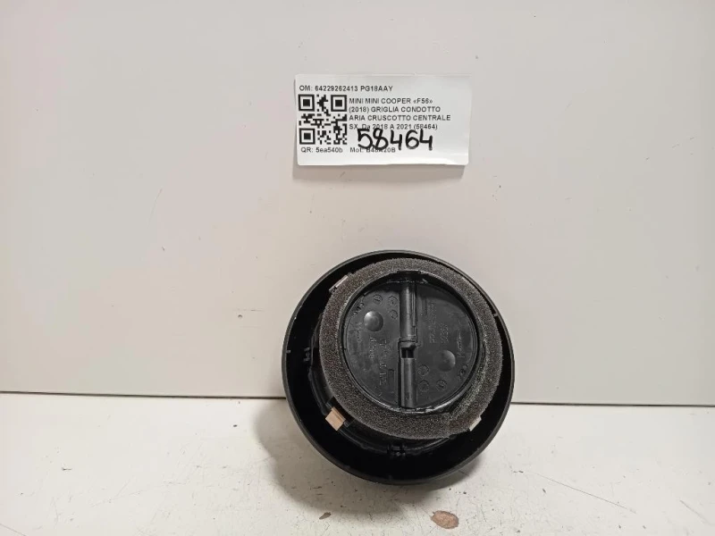 Griglia Condotto ARIA Cruscotto Centrale SX 64229262413 Mini MINI Cooper F56 2018