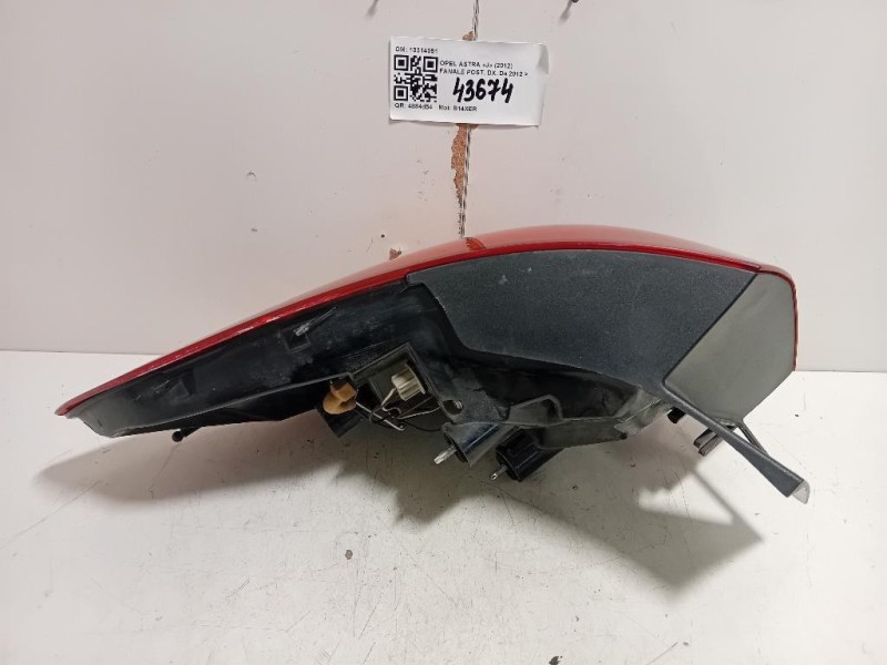 Fanale POST DX 13314051 Opel Astra J 2012