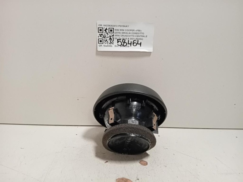 Griglia Condotto ARIA Cruscotto Centrale SX 64229262413 Mini MINI Cooper F56 2018