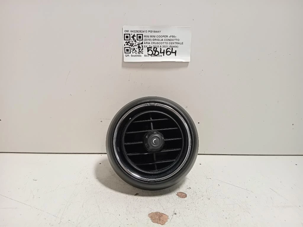 Griglia Condotto ARIA Cruscotto Centrale SX 64229262413 Mini MINI Cooper F56 2018