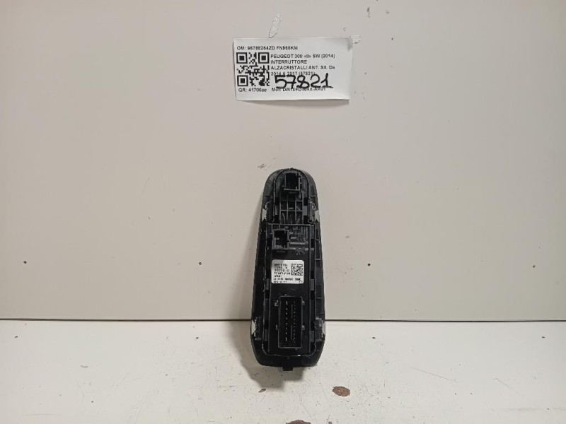 Interruttore Alzacristalli ANT SX 96788264ZD Peugeot 308 II SW 2014