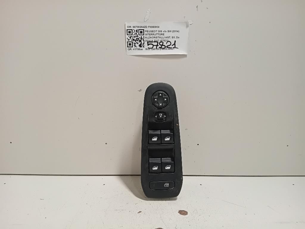 Interruttore Alzacristalli ANT SX 96788264ZD Peugeot 308 II SW 2014