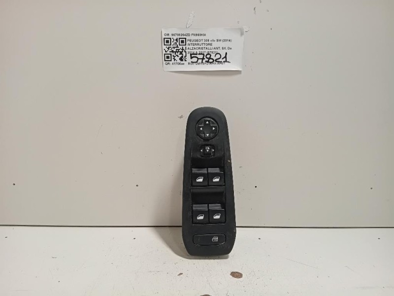 Interruttore Alzacristalli ANT SX 96788264ZD Peugeot 308 II SW 2014