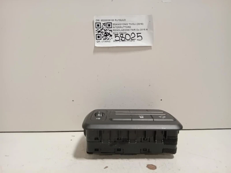 Interruttore Regolazione FARI 8530035180 Ssangyong Tivoli 2015