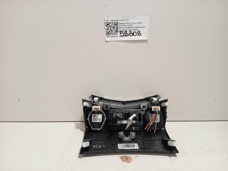 Interruttore Riscaldamento Sedile ANT 76565-35010 Ssangyong Tivoli 2015