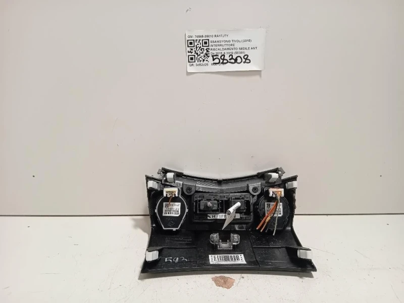 Interruttore Riscaldamento Sedile ANT 76565-35010 Ssangyong Tivoli 2015