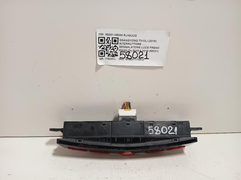 Interruttore Segnalatore LUCE Freno MANO 85201-35000 Ssangyong Tivoli 2015