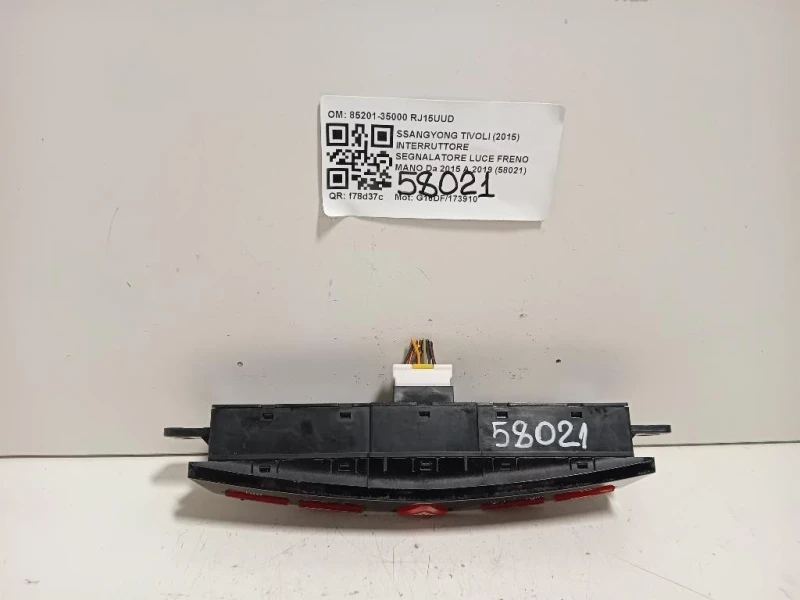 Interruttore Segnalatore LUCE Freno MANO 85201-35000 Ssangyong Tivoli 2015