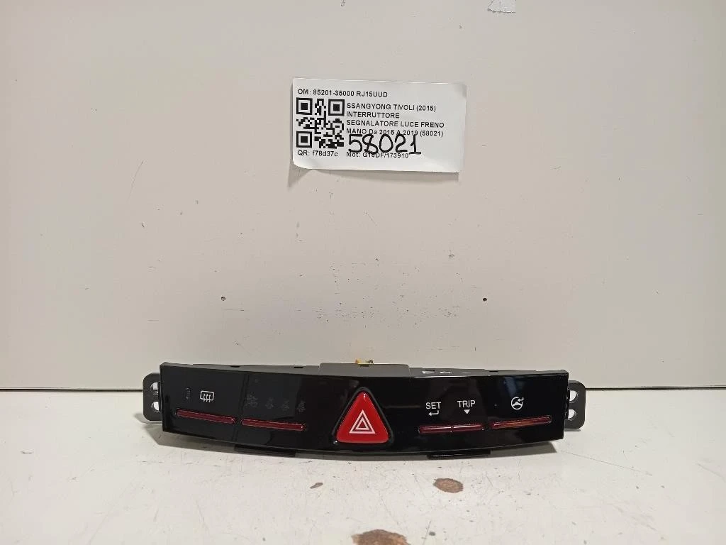 Interruttore Segnalatore LUCE Freno MANO 85201-35000 Ssangyong Tivoli 2015