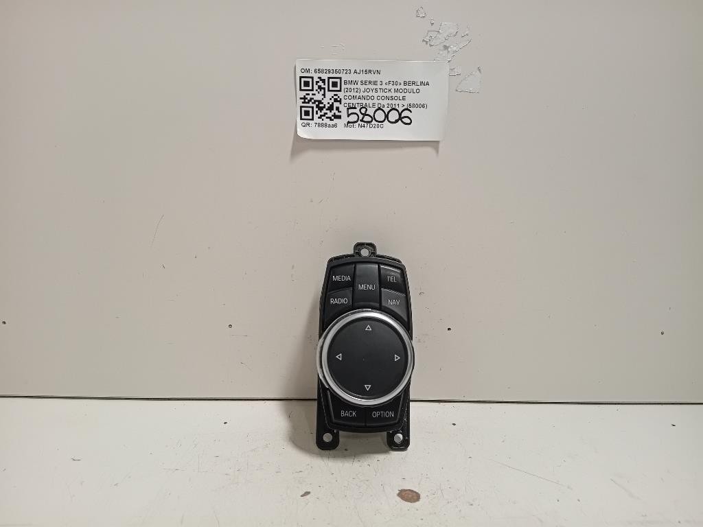 Joystick Modulo Comando Console Centrale 65829350723 Bmw Serie 3 F30 Berlina 2012