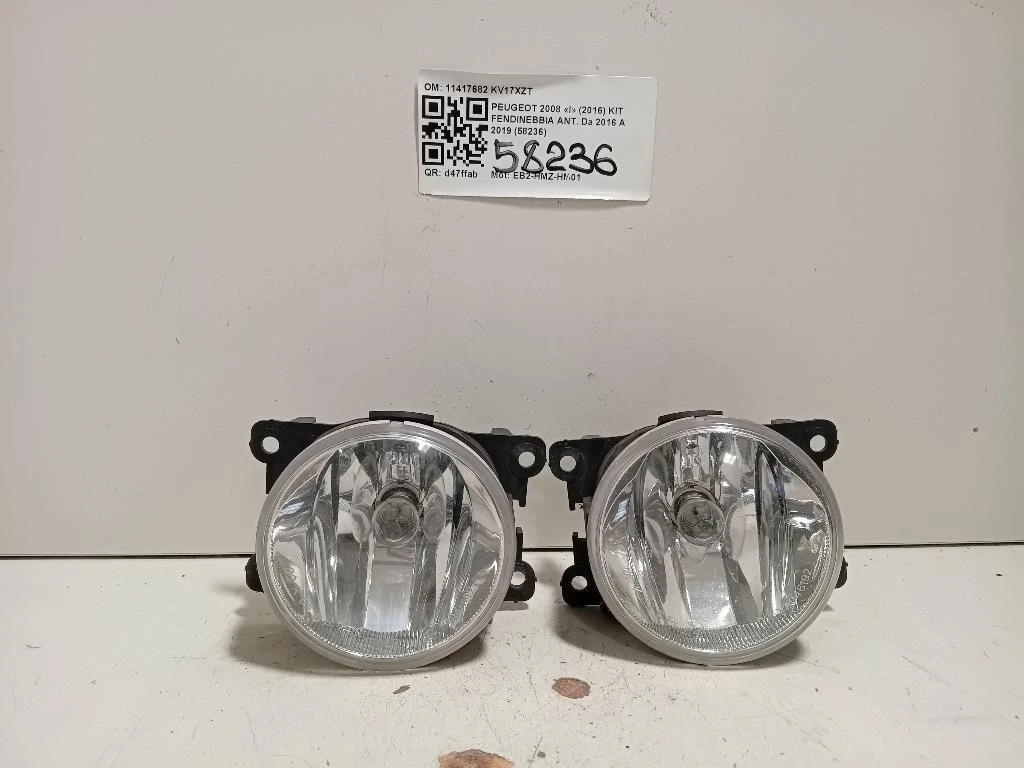 KIT Fendinebbia ANT 11417682 Peugeot 2008 I 2016