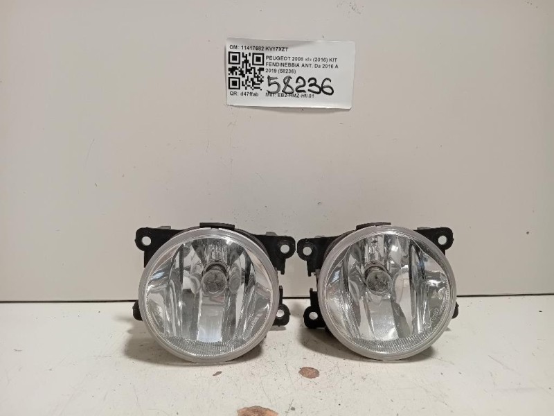 KIT Fendinebbia ANT 11417682 Peugeot 2008 I 2016