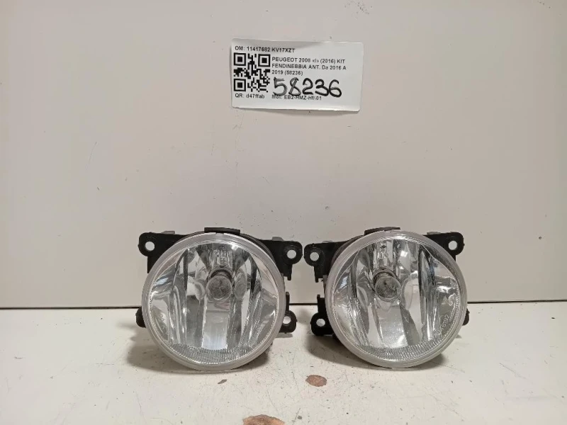 KIT Fendinebbia ANT 11417682 Peugeot 2008 I 2016