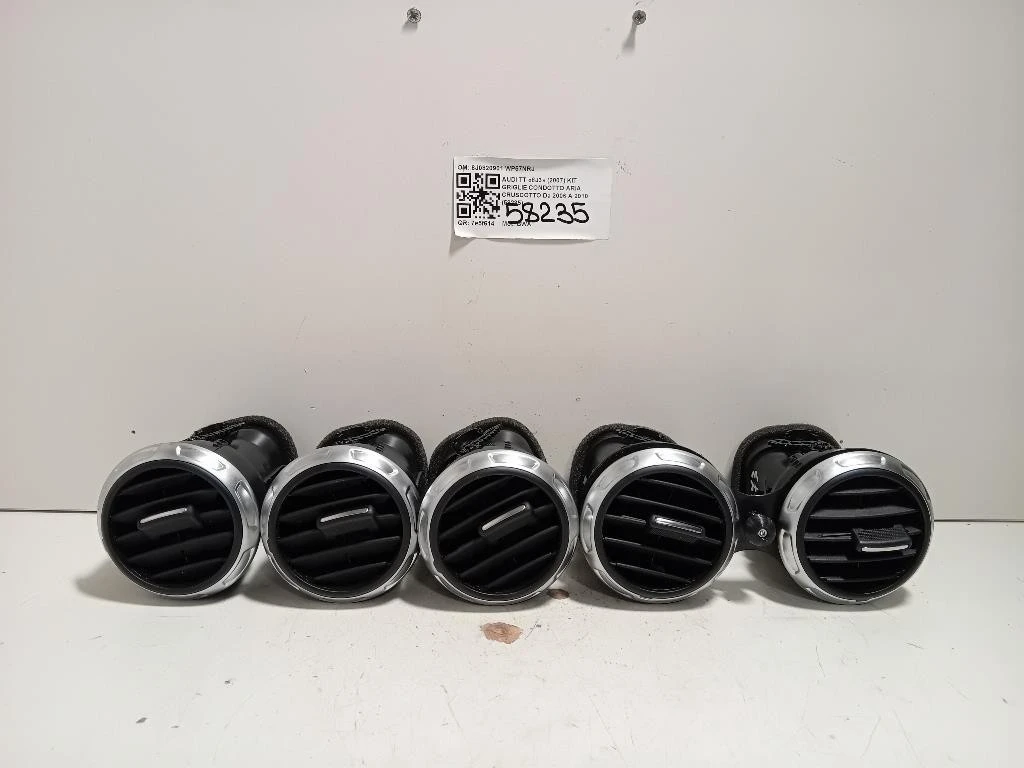 KIT Griglie Condotto ARIA Cruscotto 8J0820901 Audi TT 8J3 2007