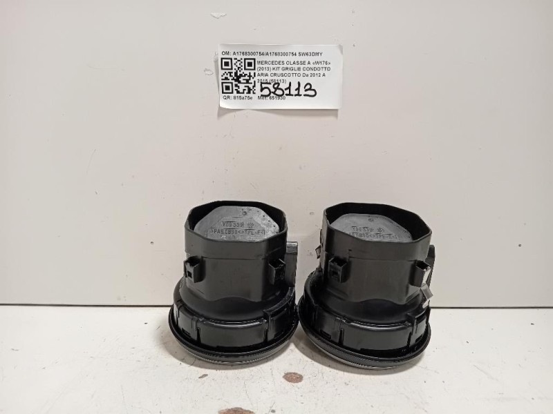 KIT Griglie Condotto ARIA Cruscotto A1768300754A1768300754 Mercedes Classe A W176 2013