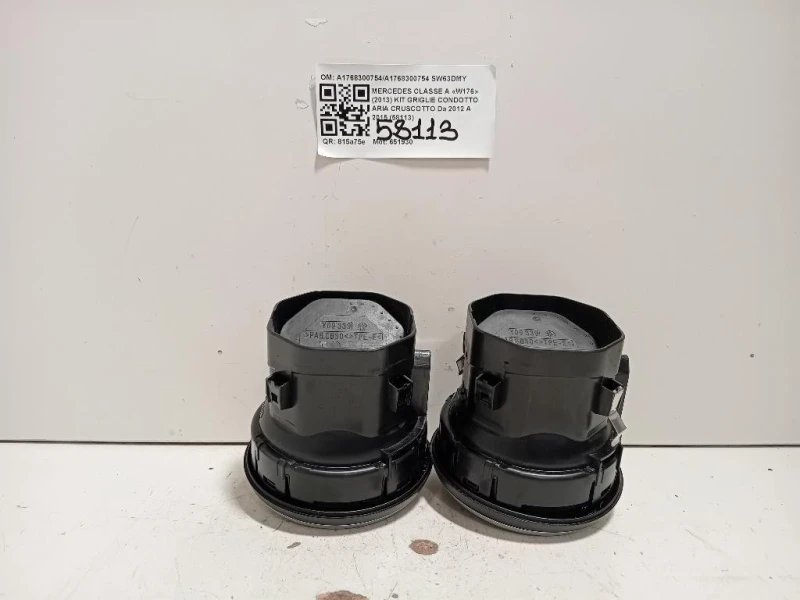 KIT Griglie Condotto ARIA Cruscotto A1768300754A1768300754 Mercedes Classe A W176 2013