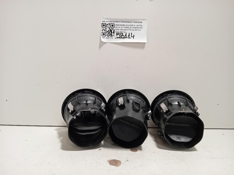 KIT Griglie Condotto ARIA Cruscotto A1768300354A1768300354A1768300354 Mercedes Classe A W176 2013