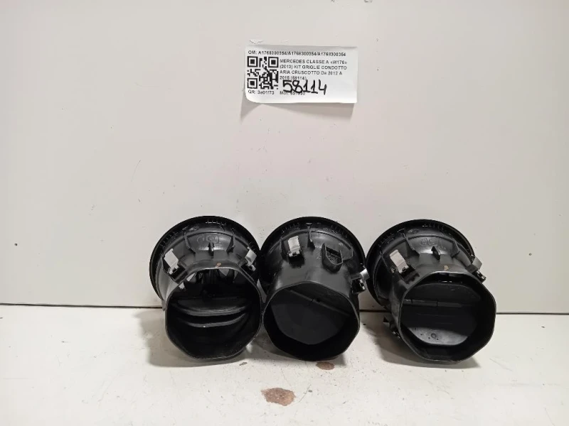 KIT Griglie Condotto ARIA Cruscotto A1768300354A1768300354A1768300354 Mercedes Classe A W176 2013
