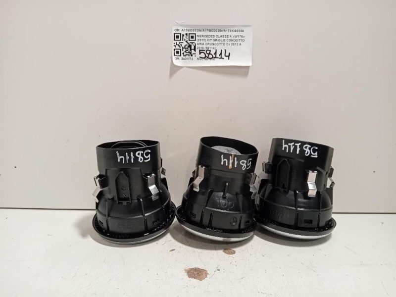 KIT Griglie Condotto ARIA Cruscotto A1768300354A1768300354A1768300354 Mercedes Classe A W176 2013