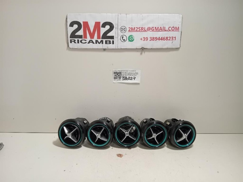 KIT Griglie Condotto ARIA Cruscotto A1768301800A1768301700 Mercedes Classe A W176 2015