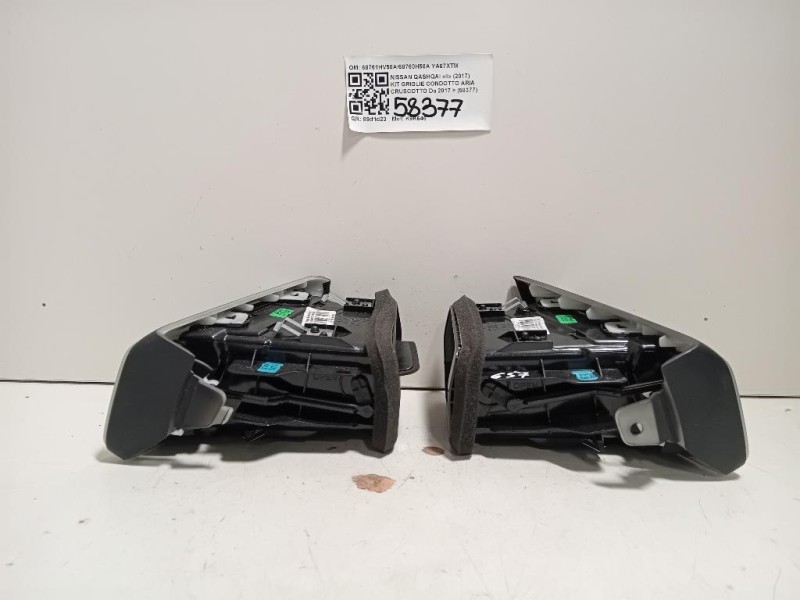 KIT Griglie Condotto ARIA Cruscotto 68761HV50A68760H50A Nissan Qashqai II 2017