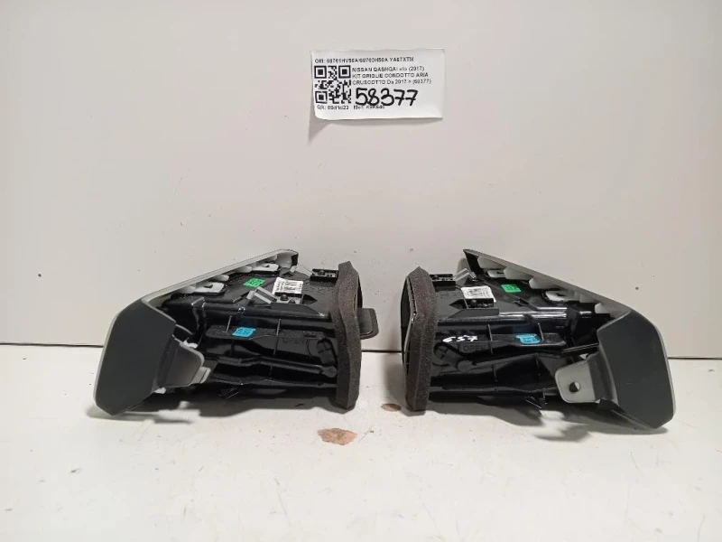 KIT Griglie Condotto ARIA Cruscotto 68761HV50A68760H50A Nissan Qashqai II 2017