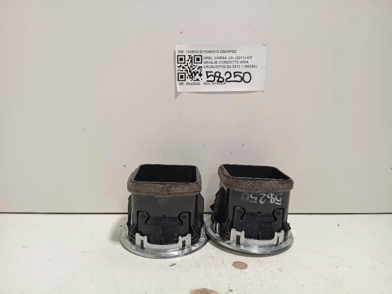 KIT Griglie Condotto ARIA Cruscotto 1336331513363313 Opel Corsa D 2011