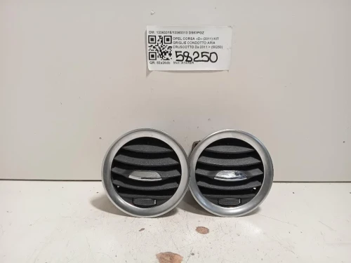 KIT Griglie Condotto ARIA Cruscotto 1336331513363313 Opel Corsa D 2011