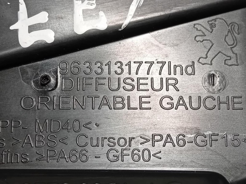 KIT Griglie Condotto ARIA Cruscotto 96331317779673131677 Peugeot 2008 I 2016