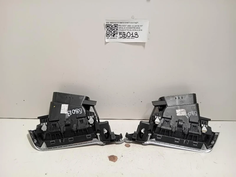 KIT Griglie Condotto ARIA Cruscotto 96331317779673131677 Peugeot 2008 I 2016