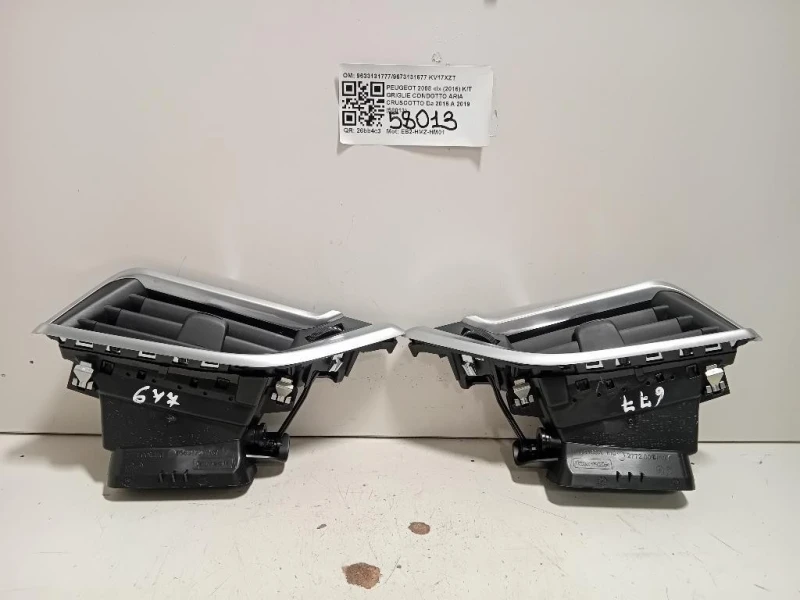 KIT Griglie Condotto ARIA Cruscotto 96331317779673131677 Peugeot 2008 I 2016
