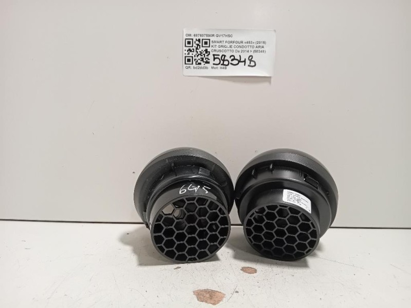 KIT Griglie Condotto ARIA Cruscotto 687607590R Smart Forfour 453 2015