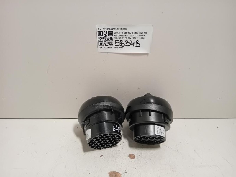 KIT Griglie Condotto ARIA Cruscotto 687607590R Smart Forfour 453 2015