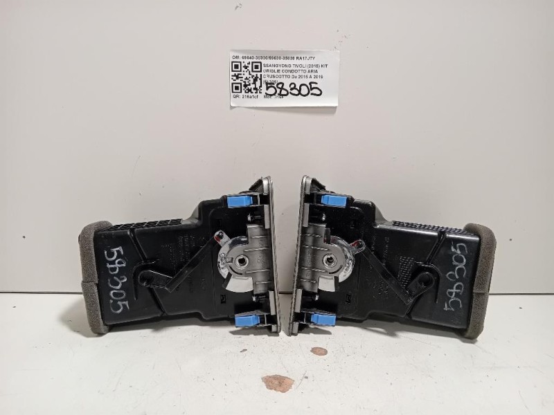 KIT Griglie Condotto ARIA Cruscotto 69640-3500069630-35000 Ssangyong Tivoli 2015