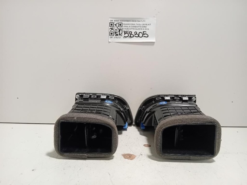 KIT Griglie Condotto ARIA Cruscotto 69640-3500069630-35000 Ssangyong Tivoli 2015