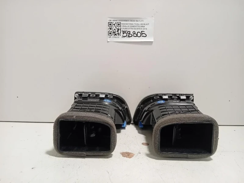 KIT Griglie Condotto ARIA Cruscotto 69640-3500069630-35000 Ssangyong Tivoli 2015