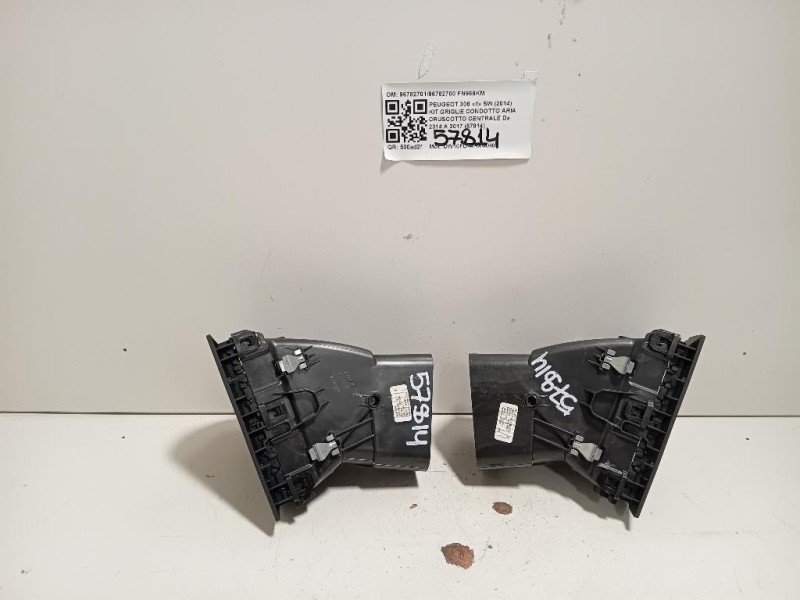 KIT Griglie Condotto ARIA Cruscotto Centrale 9678270196782700 Peugeot 308 II SW 2014
