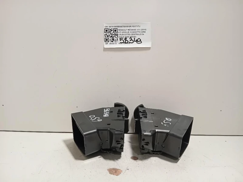 KIT Griglie Condotto ARIA Cruscotto Centrale 687515655R687501810R Renault Mégane IV 2016