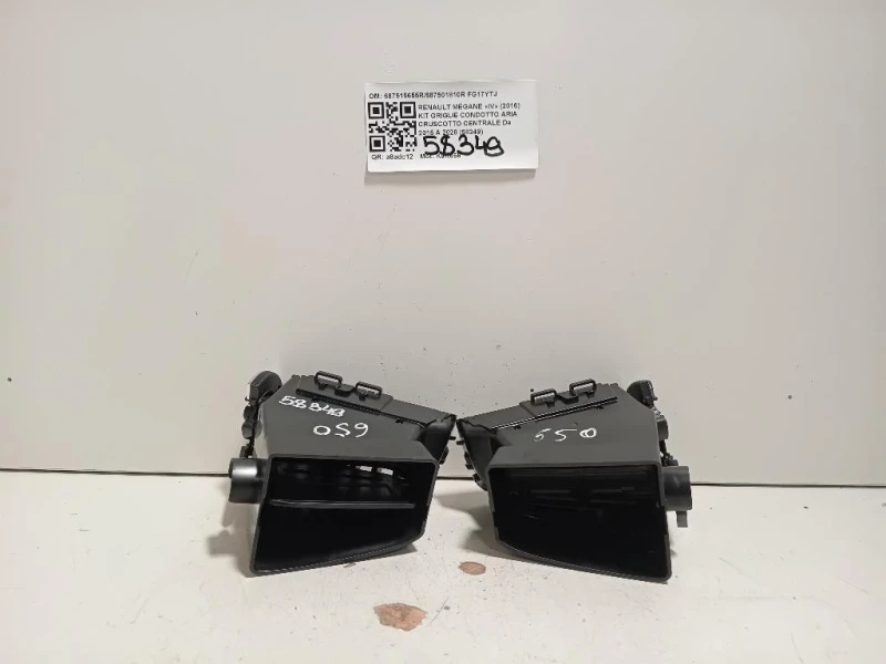 KIT Griglie Condotto ARIA Cruscotto Centrale 687515655R687501810R Renault Mégane IV 2016