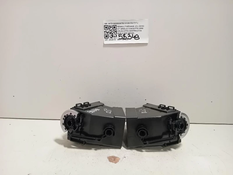 KIT Griglie Condotto ARIA Cruscotto Centrale 687515655R687501810R Renault Mégane IV 2016